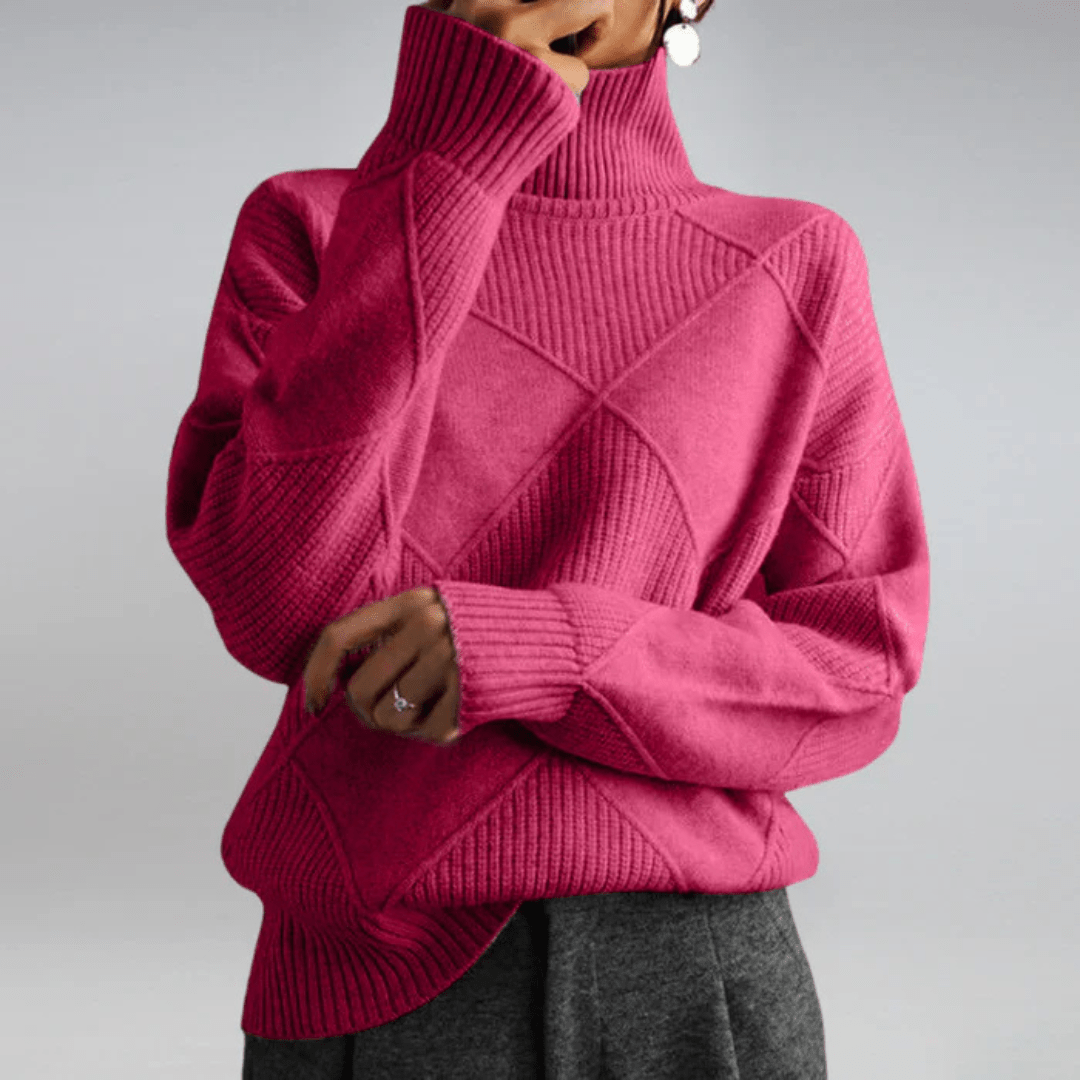 Elise – Refined Turtleneck Sweater - Liam & Ivy