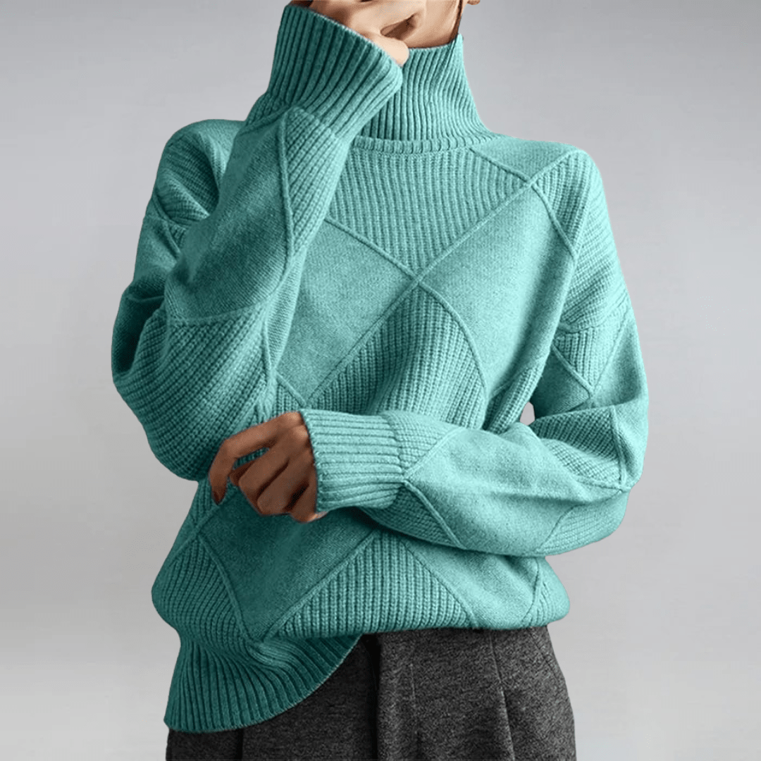 Elise – Refined Turtleneck Sweater - Liam & Ivy