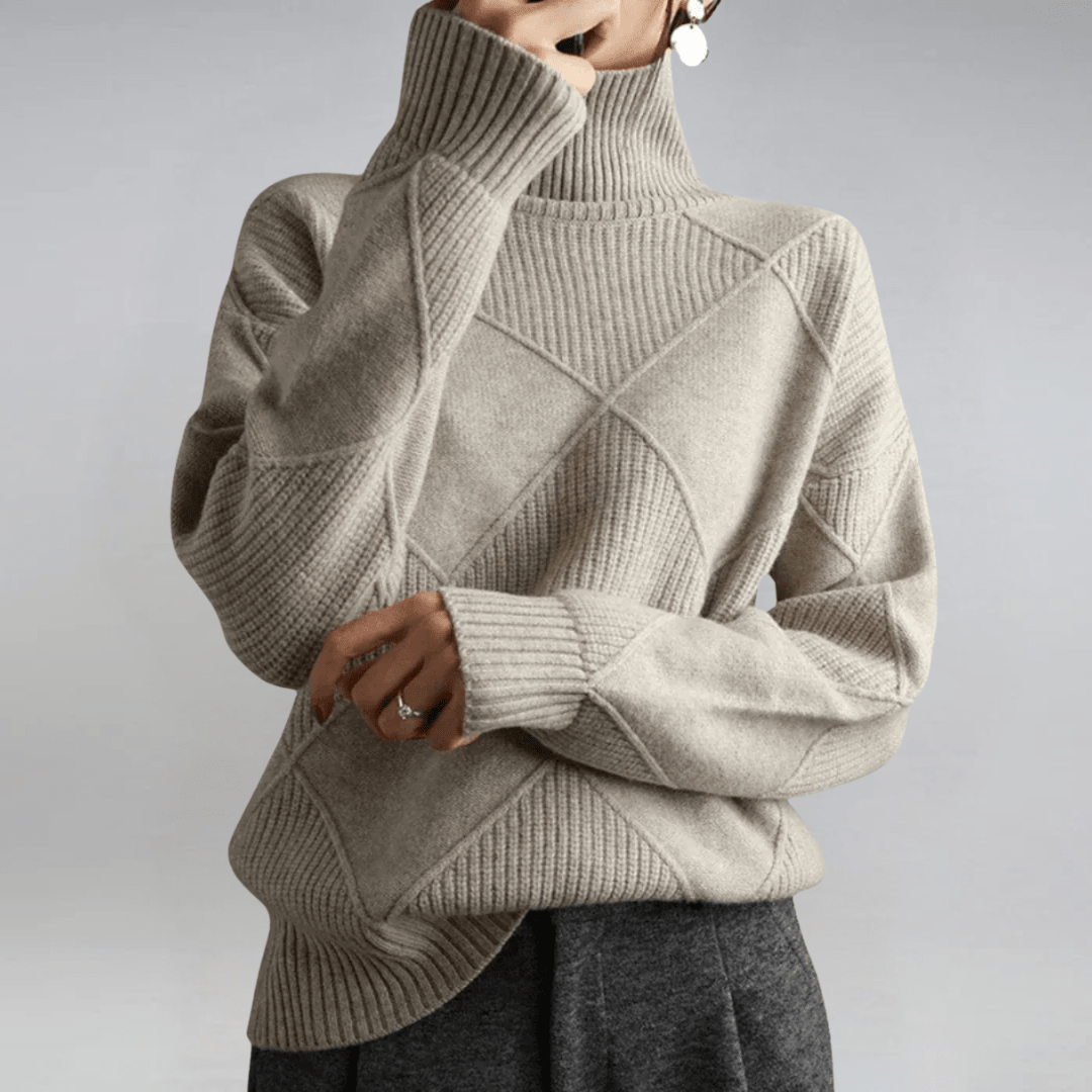 Elise – Refined Turtleneck Sweater - Liam & Ivy