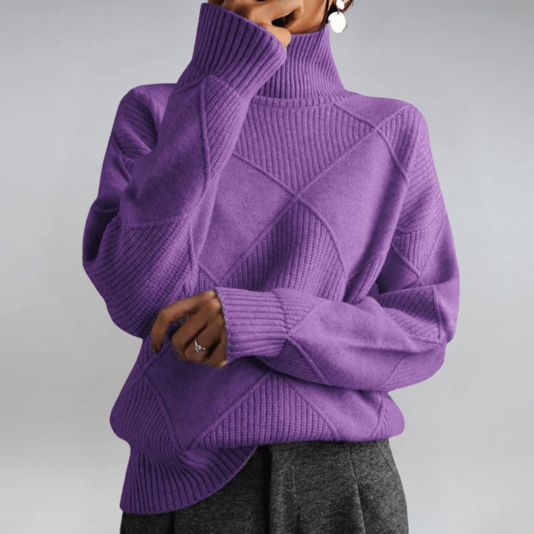 Elise – Refined Turtleneck Sweater - Liam & Ivy