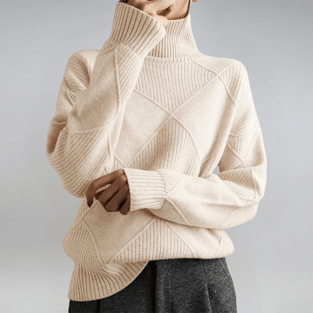 Elise – Refined Turtleneck Sweater - Liam & Ivy