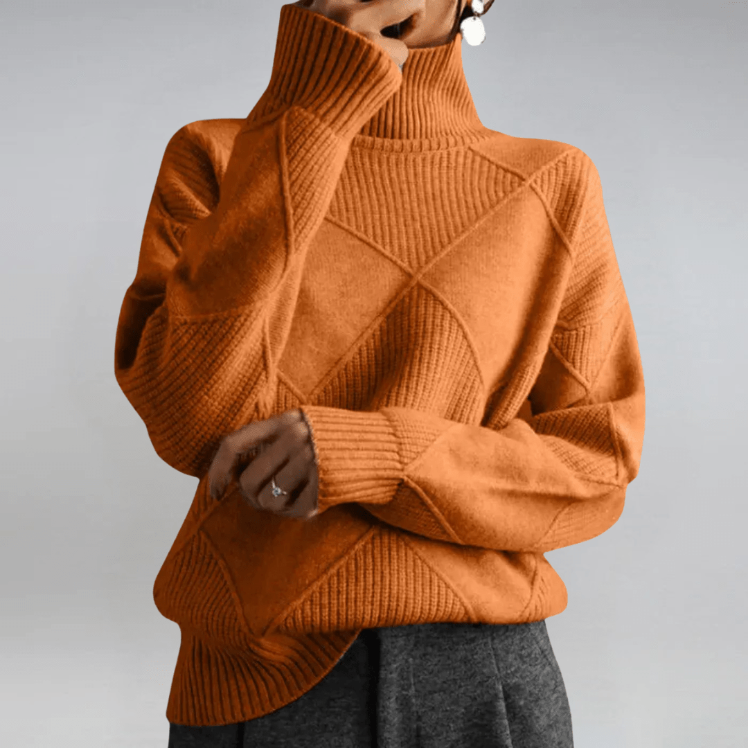 Elise – Refined Turtleneck Sweater - Liam & Ivy