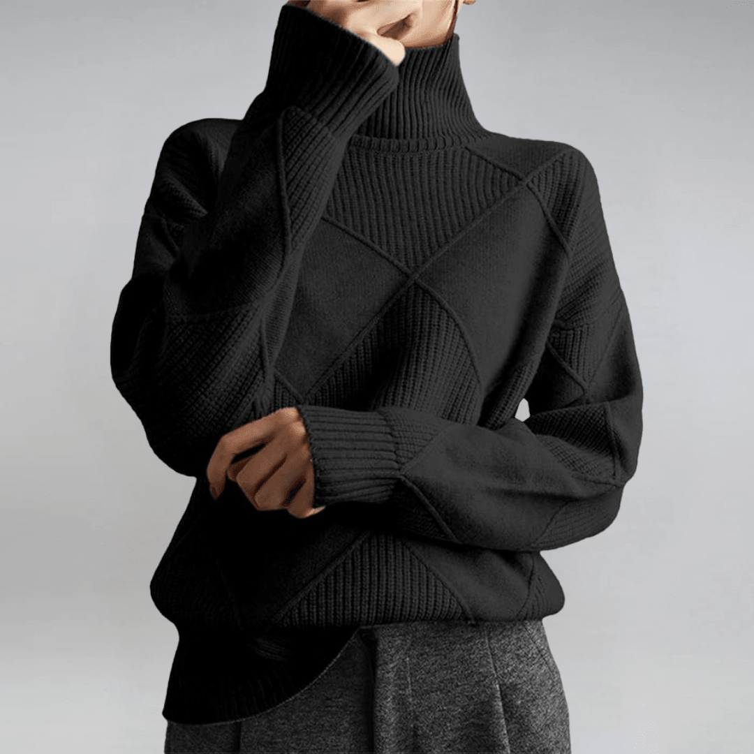 Elise – Refined Turtleneck Sweater - Liam & Ivy