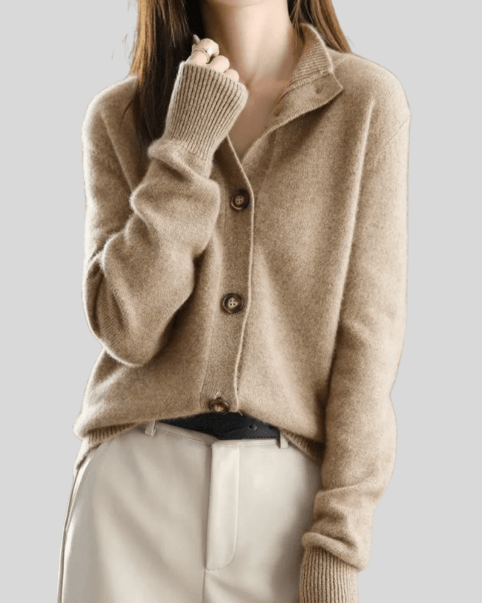 Élise – Retro Cashmere Cardigan - Liam & Ivy