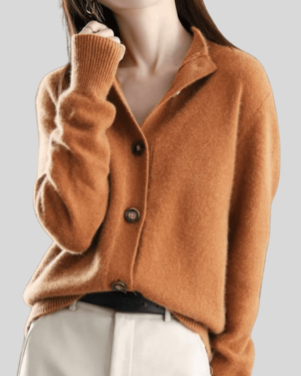 Élise – Retro Cashmere Cardigan - Liam & Ivy