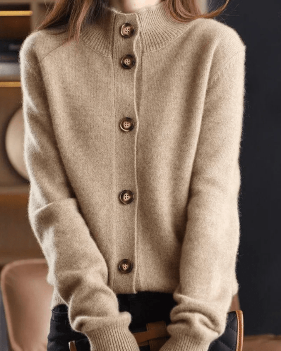 Élise – Retro Cashmere Cardigan - Liam & Ivy
