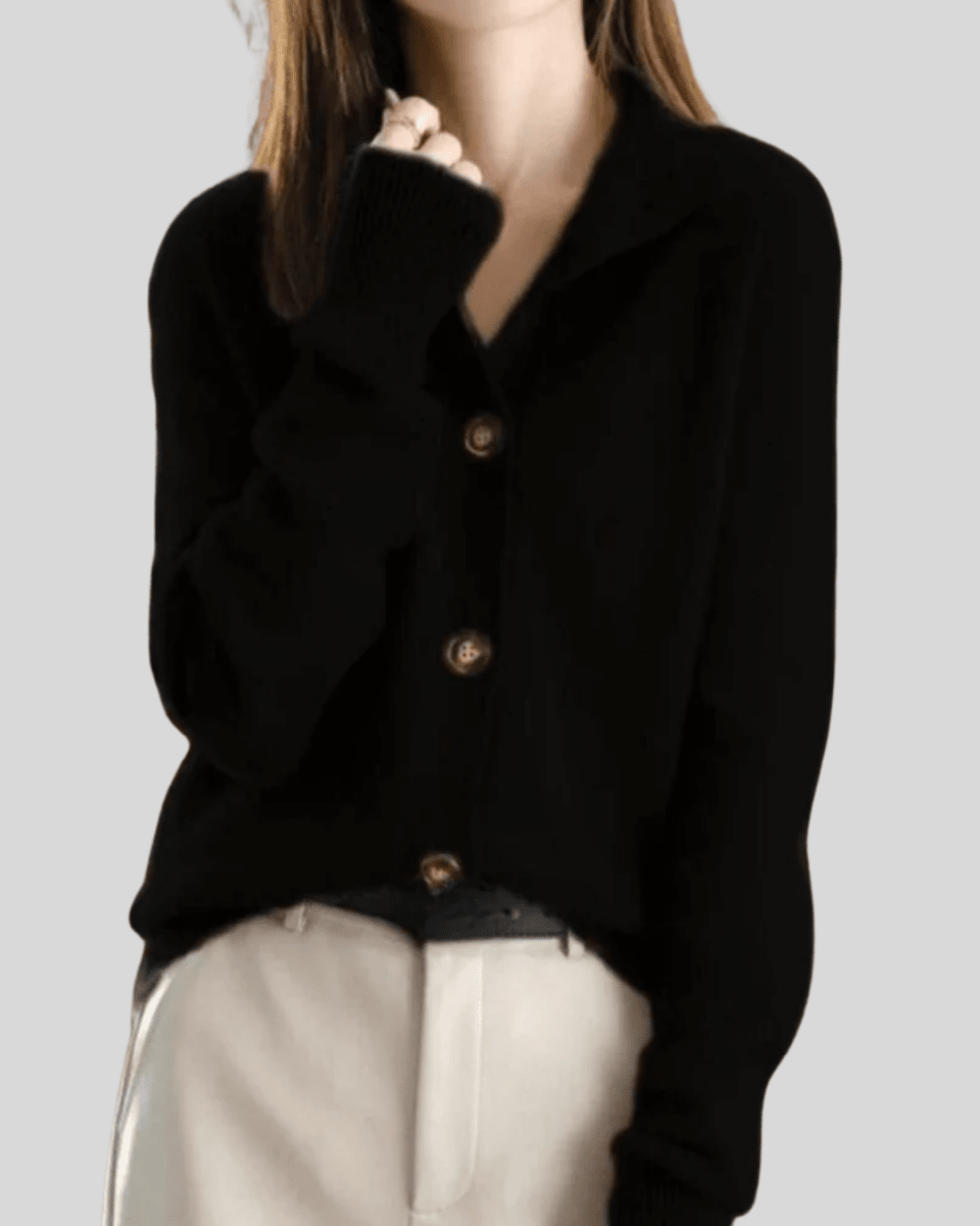 Élise – Retro Cashmere Cardigan - Liam & Ivy