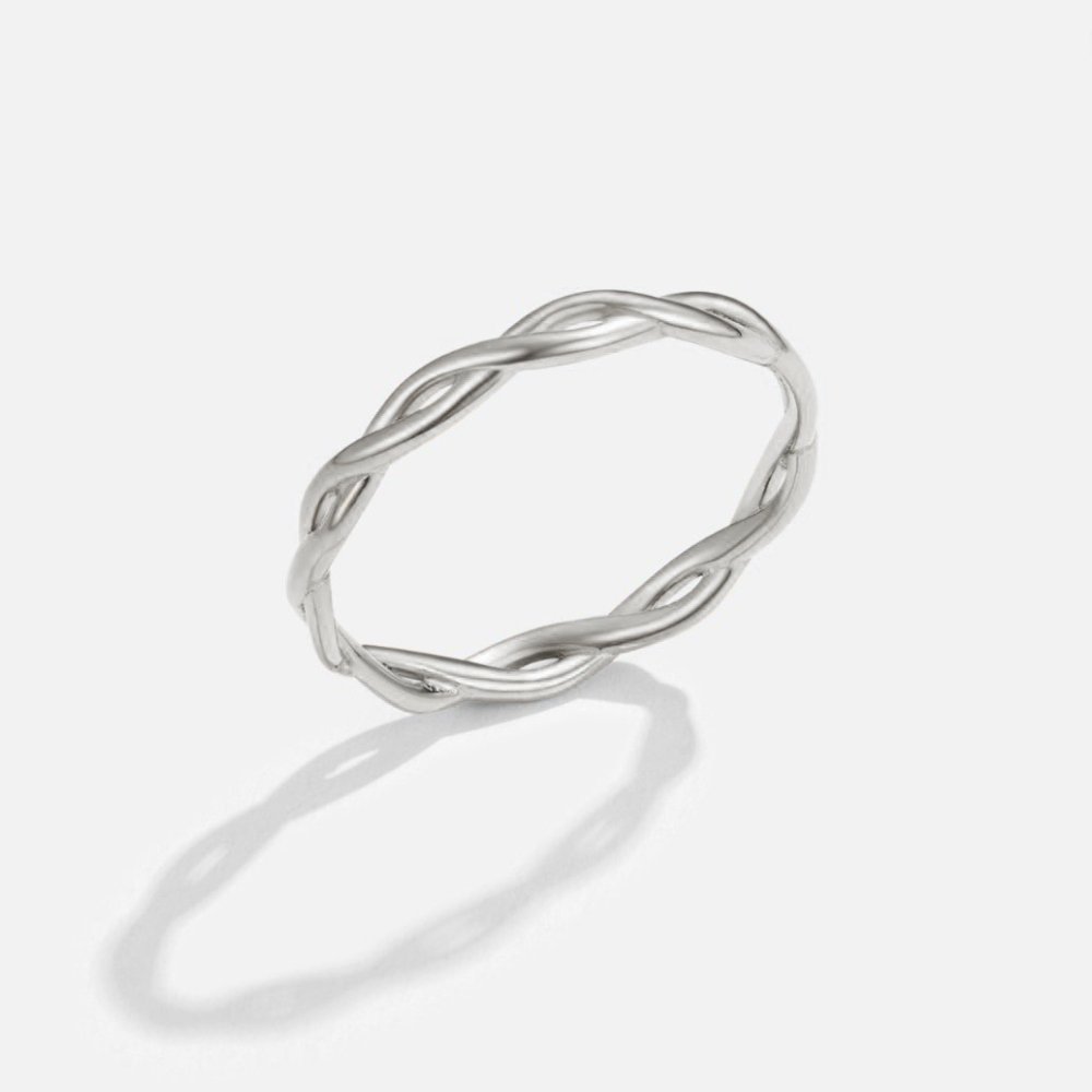 Infinity Spinning Ring 18K Silver - Liam & Ivy