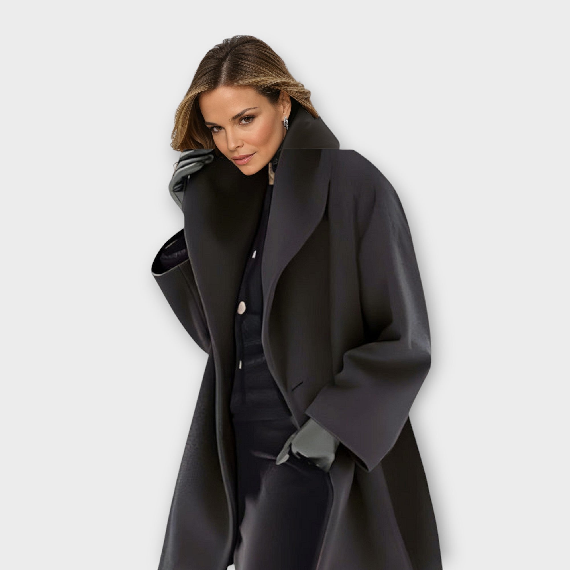 Anna - Premium Windproof Wool Coat