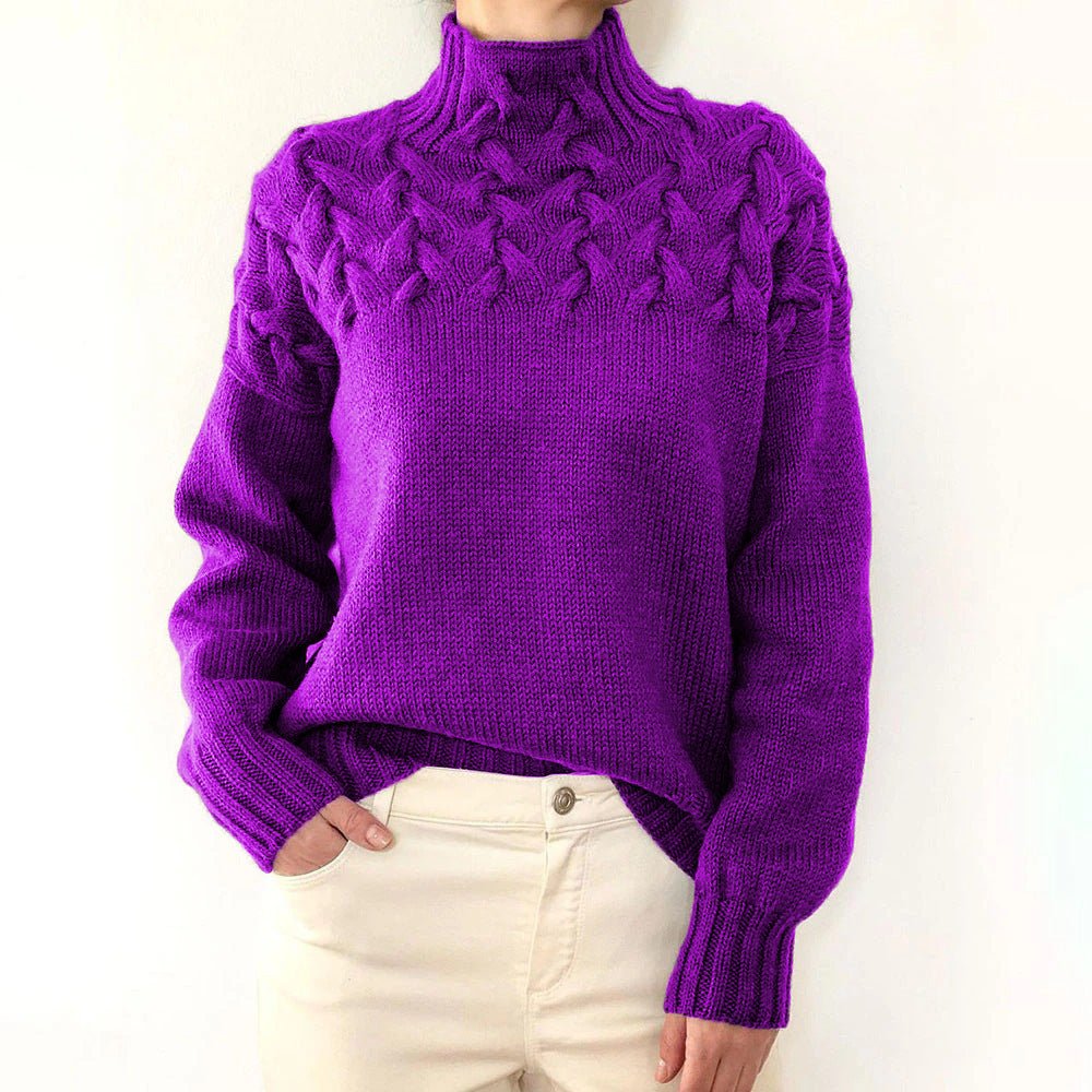 Léa – Elegant Knit Turtleneck Sweater - Liam & Ivy