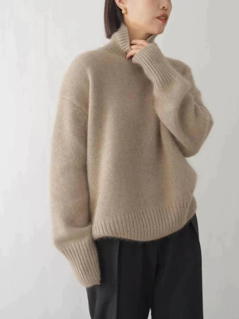 LINEA | High Collar Sweater - Liam & Ivy