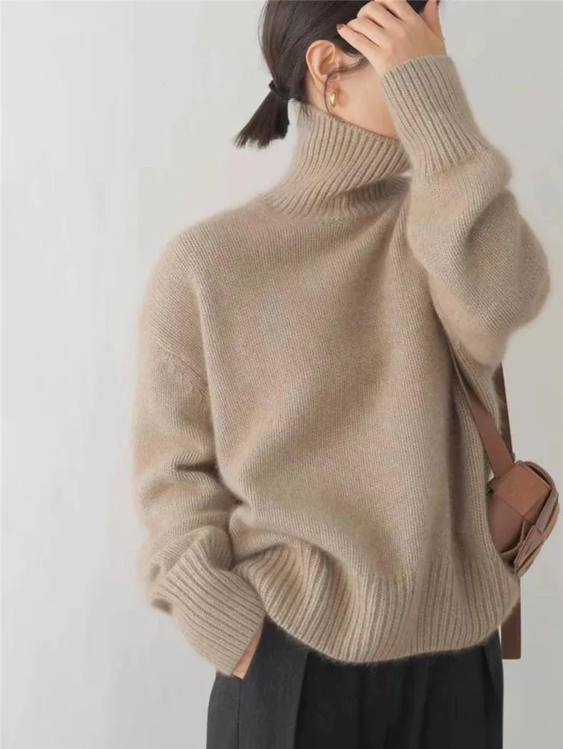 LINEA | High Collar Sweater - Liam & Ivy