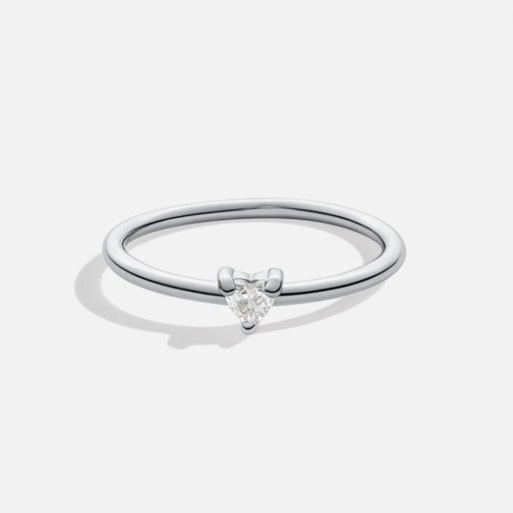 'Little Love' Heart - Shaped Crystal Ring - Liam & Ivy