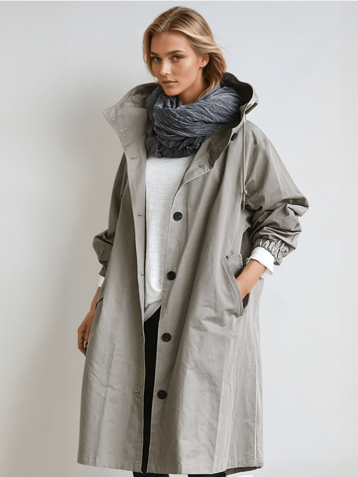 Joelle – Elegant Waterproof Trench Coat
