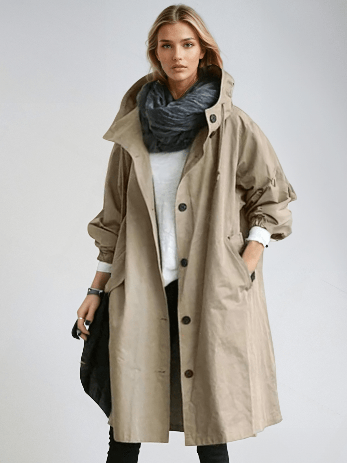 Joelle – Elegant Waterproof Trench Coat