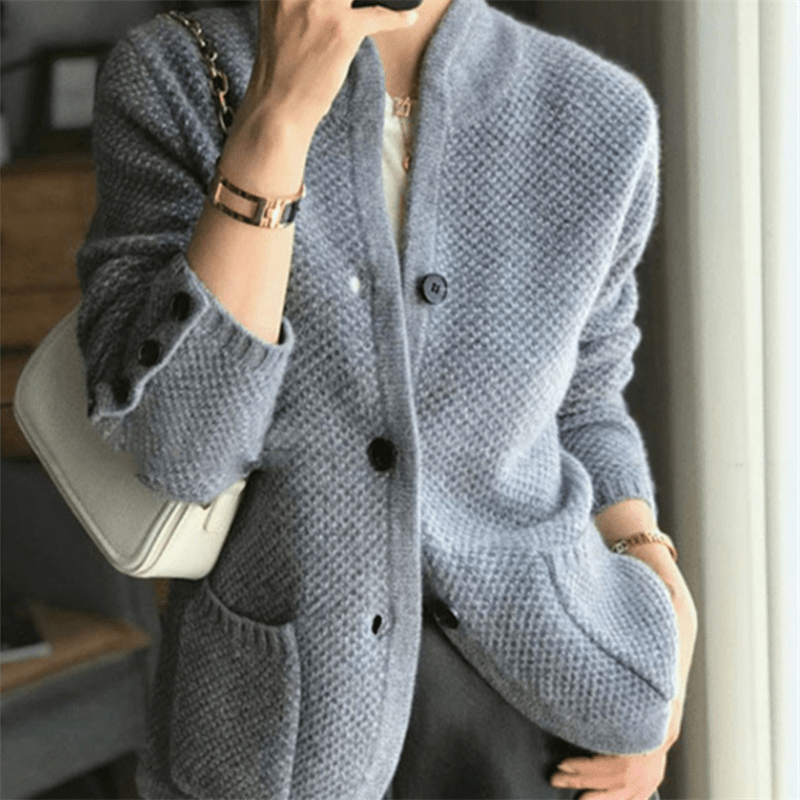 Mia – Delicate Cashmere Cardigan - Liam & Ivy