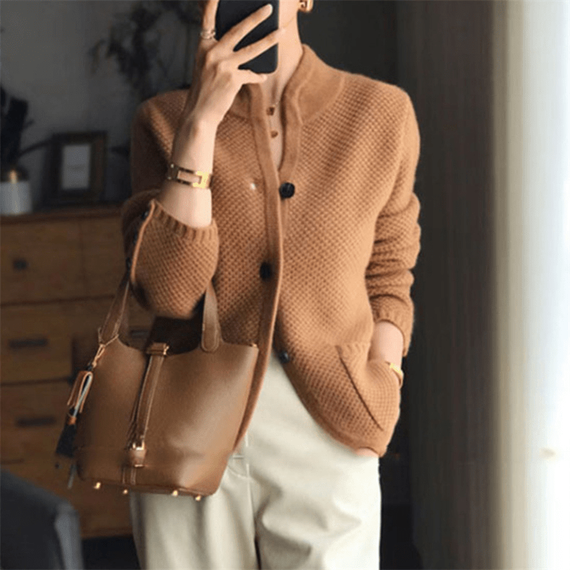 Mia – Delicate Cashmere Cardigan - Liam & Ivy
