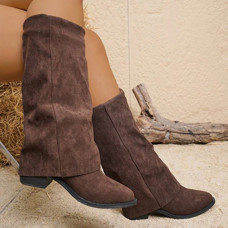 Noémie™ | High Suede Boots - Liam & Ivy