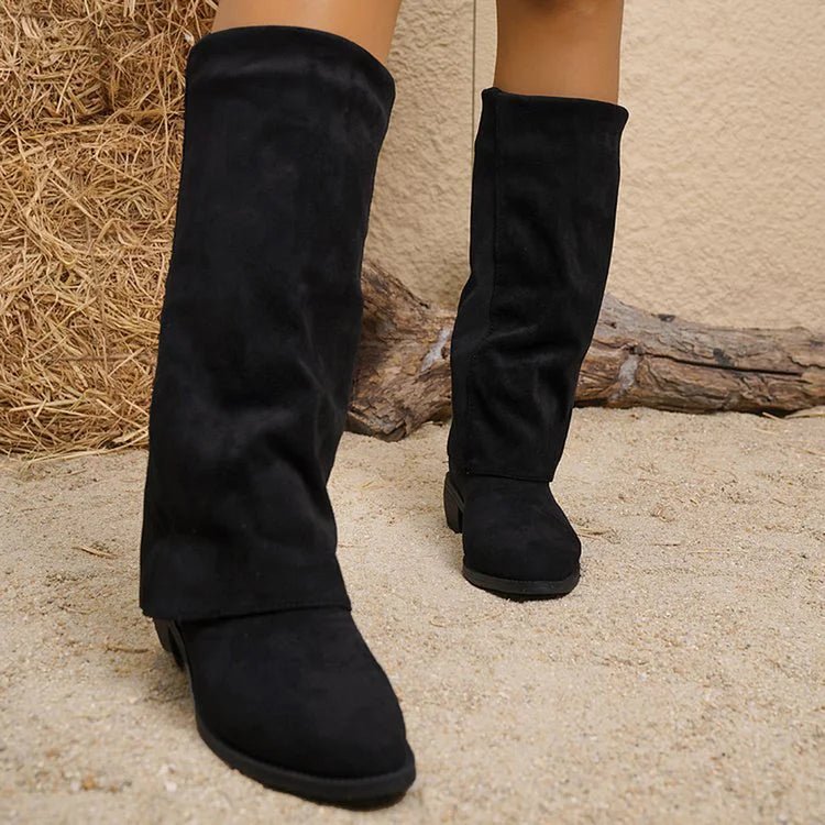 Noémie™ | High Suede Boots - Liam & Ivy