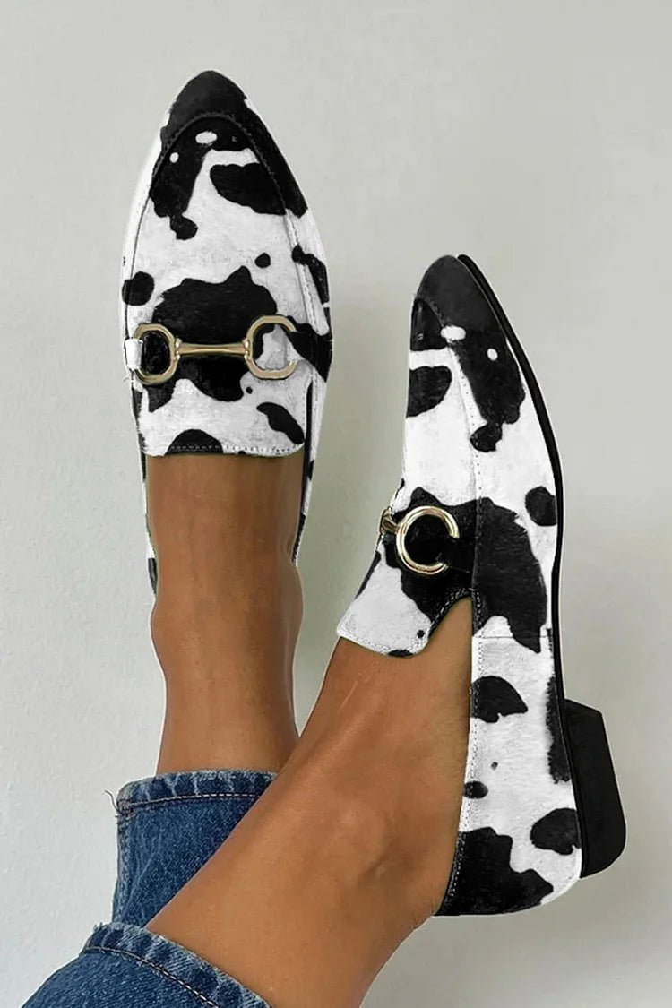 PRINTED LOAFER WITH BUCKLE - Liam & Ivy