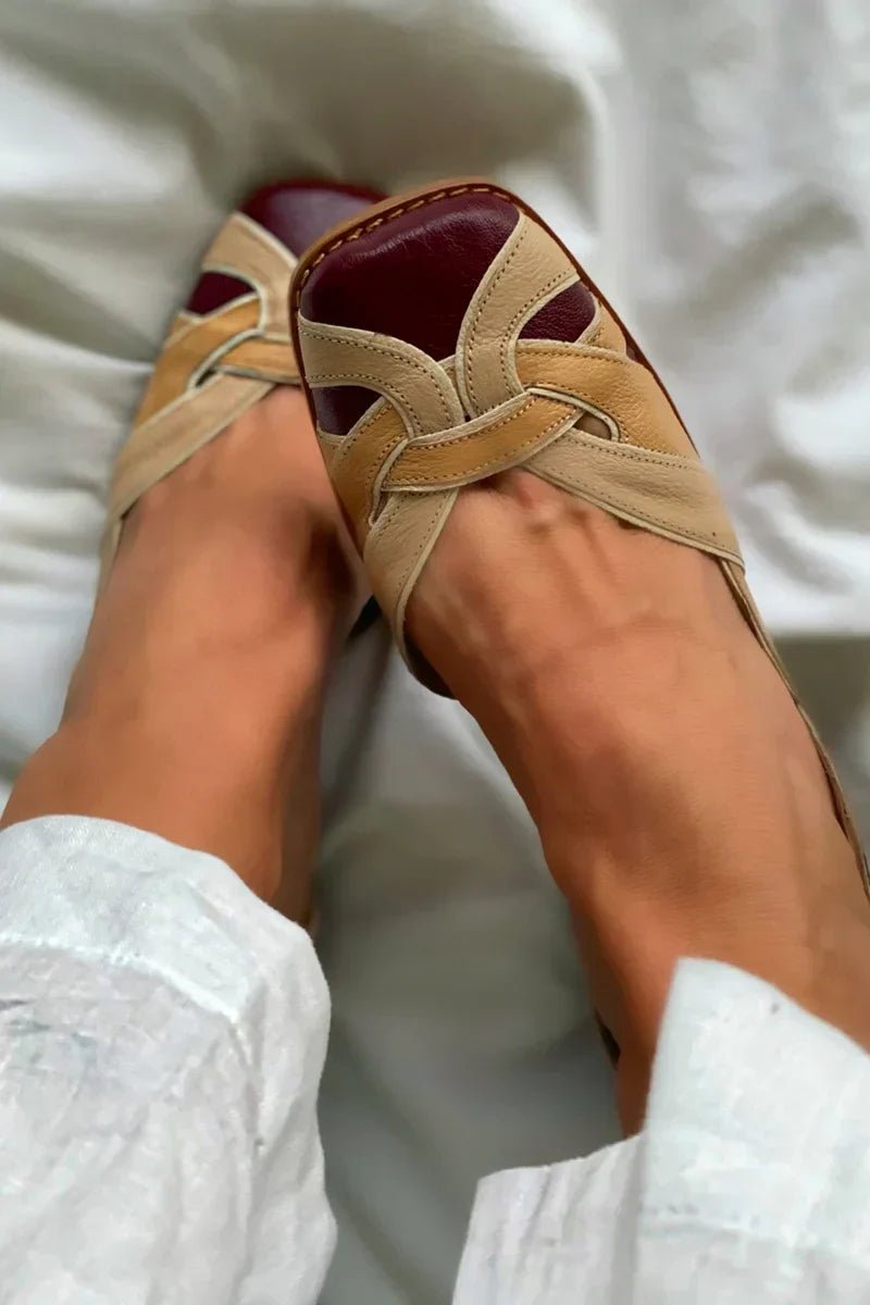 TRI - COLOR SLIP - ON FLATS - Liam & Ivy