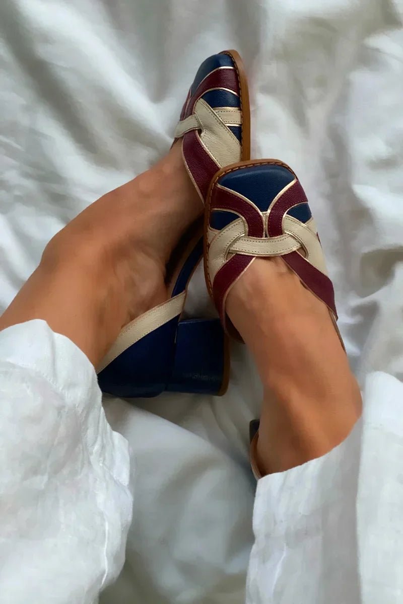 TRI - COLOR SLIP - ON FLATS - Liam & Ivy