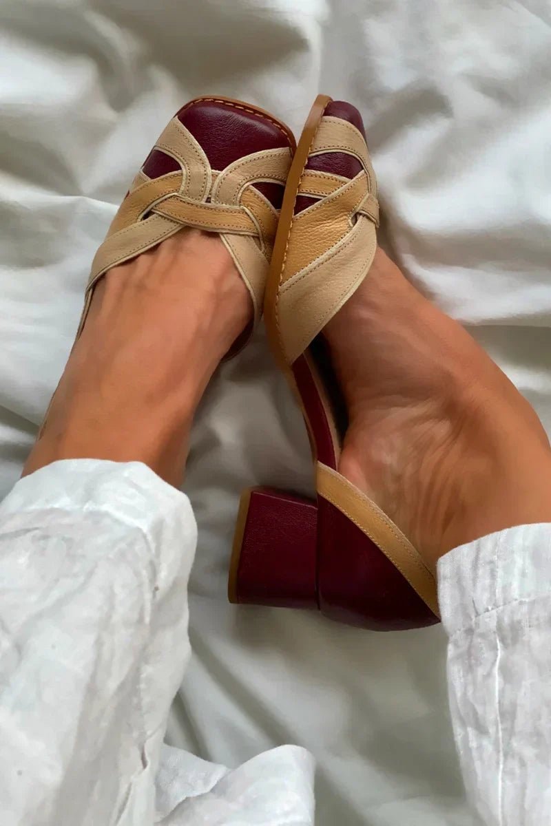 TRI - COLOR SLIP - ON FLATS - Liam & Ivy